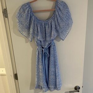 Disney Sky Blue Floral Mini Dress